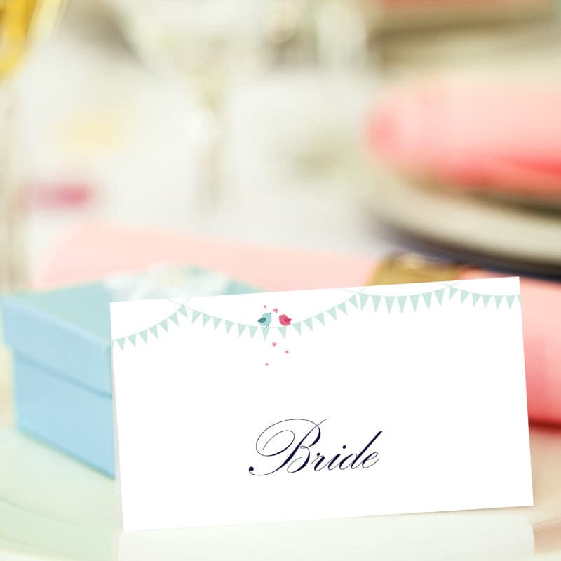 Sweet Heart Tree Personalised Place Card.