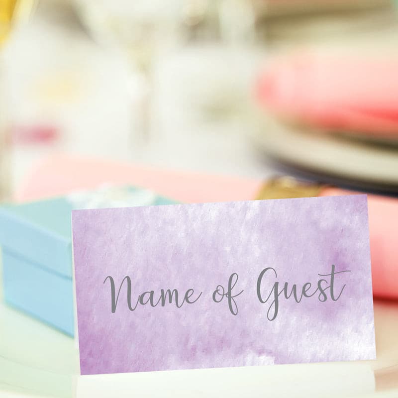 Lillie Mae Personalised Wedding Place Card.