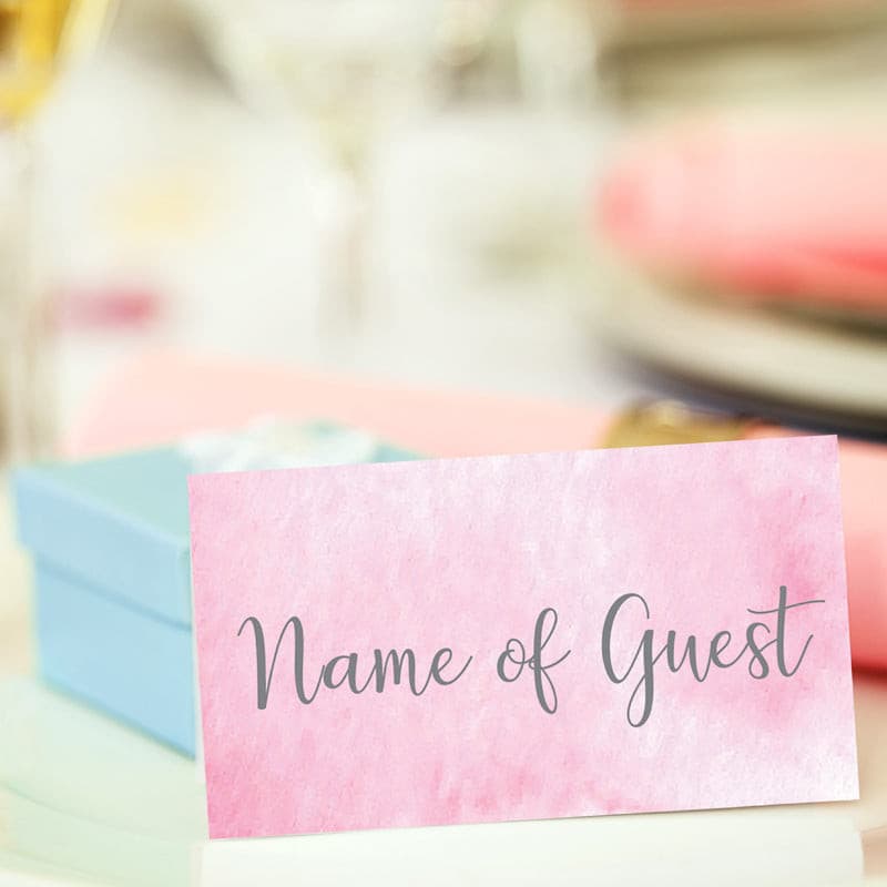 Lillie Mae Personalised Wedding Place Card.