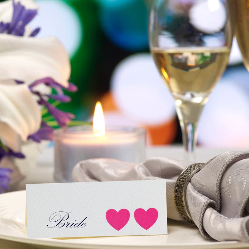 Ribbons Place Card.
