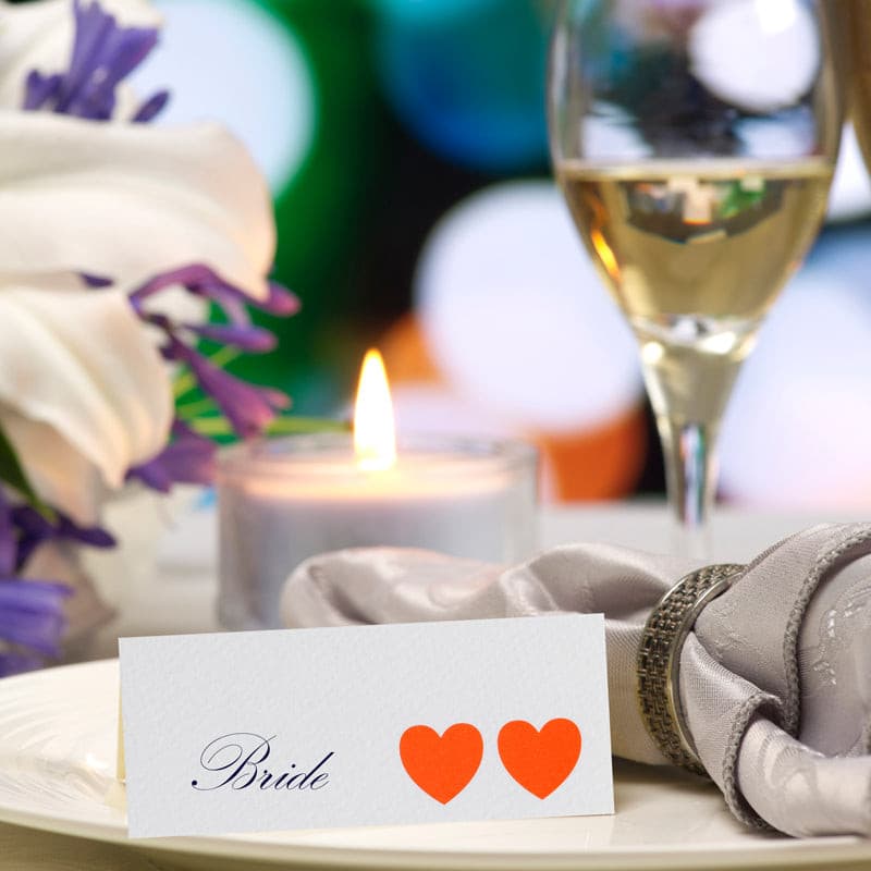 Ribbons Place Card.