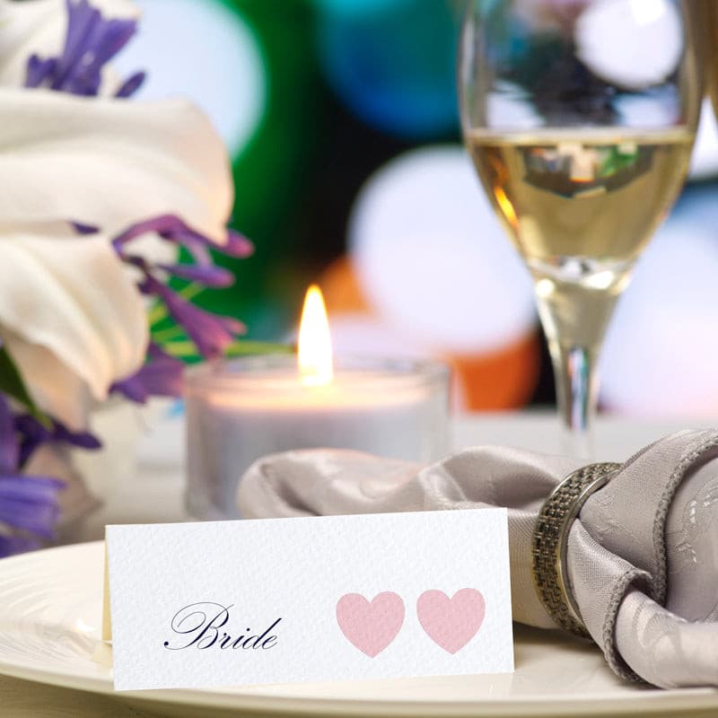 Ribbons Place Card.