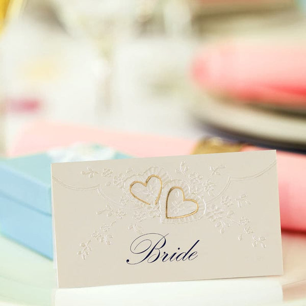 Romantic Heart Place Card.