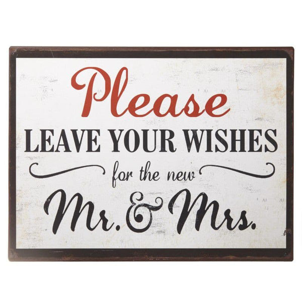 Mr & Mrs Metal Wedding Sign.