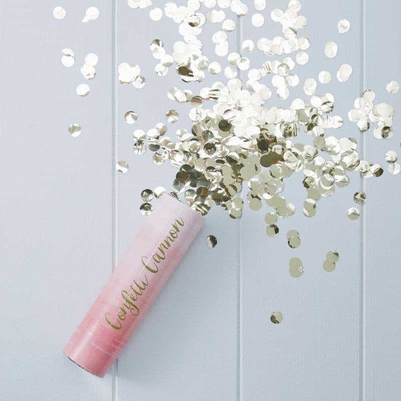 Pink Ombre Compressed Air Confetti.