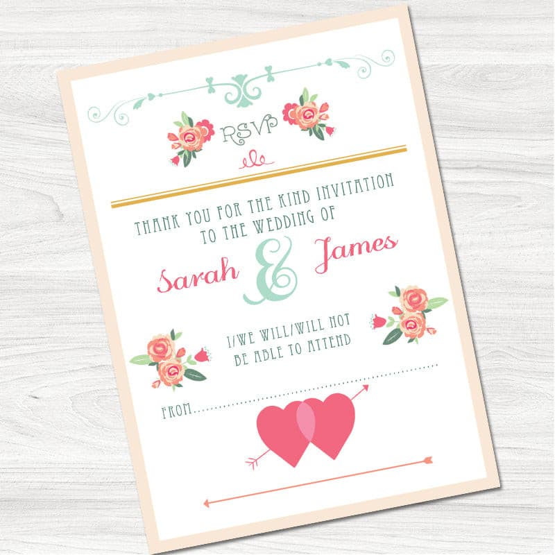 Words Reply Card.