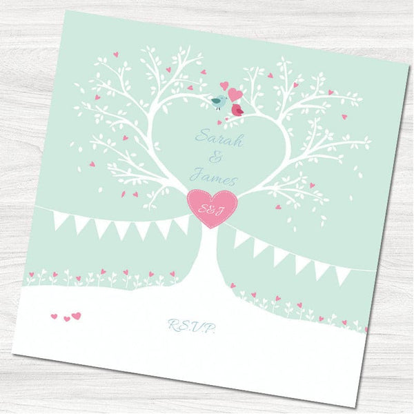 Sweet Heart Tree Reply Card.