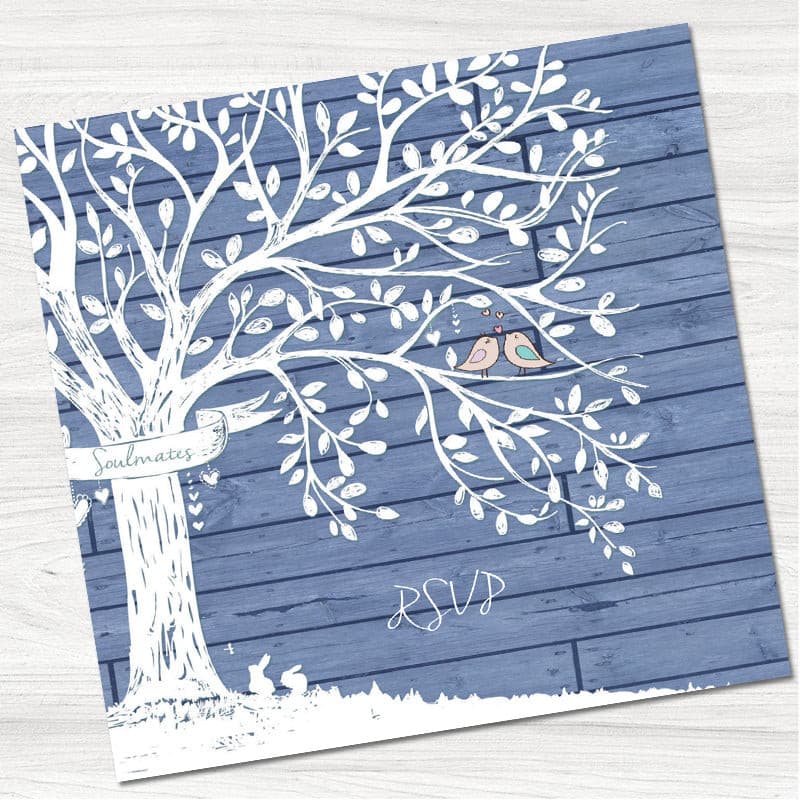 Wedding Tree Reply Card.