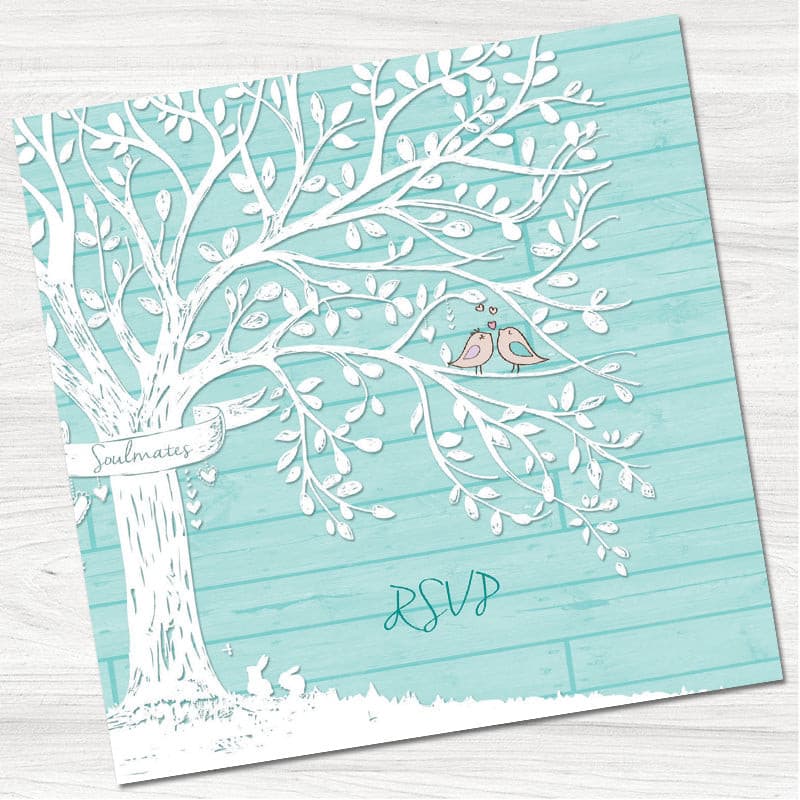 Wedding Tree Reply Card.