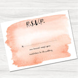 Tintin Orange Wedding Reply Card.