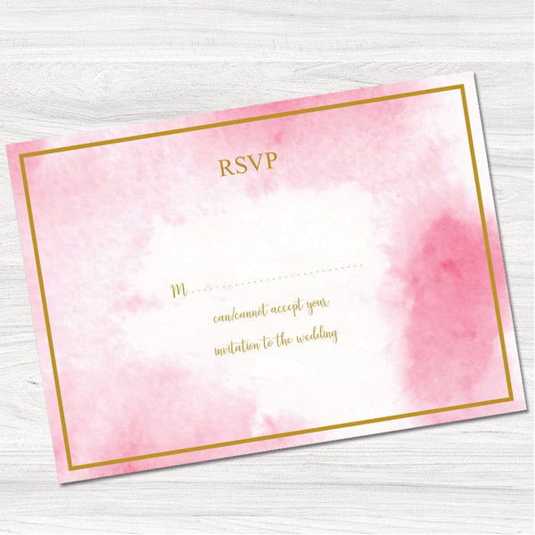Lillie Wedding Reply Card.