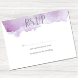 Lillie Mae Wedding Reply Card.
