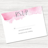 Lillie Mae Wedding Reply Card.