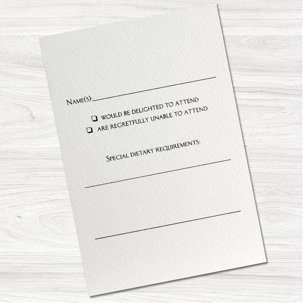Mix & Match Reply Card.
