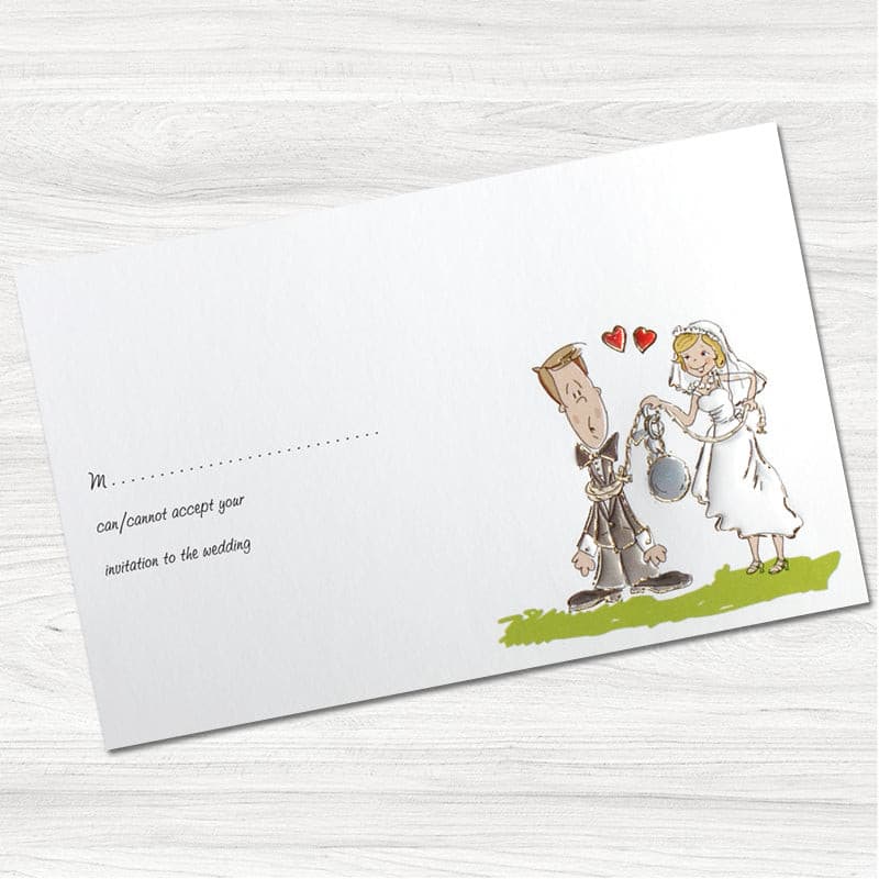 Ball and Chain Reply Card.