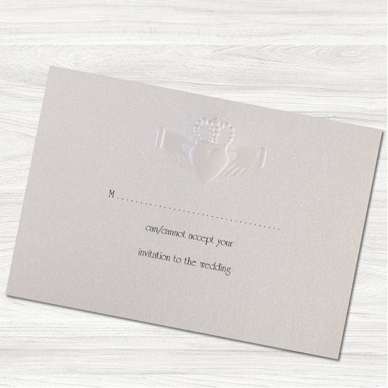 Claddagh Reply Card.