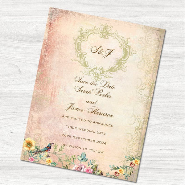Timeless Save the Date Card.