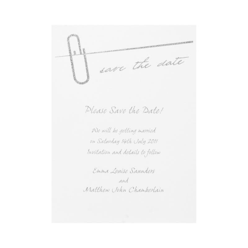 Save That Date! Card.