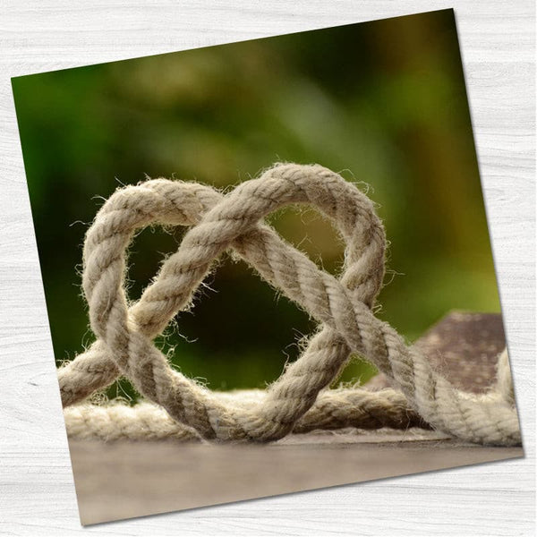 True Lovers Knot Save the Date Card.