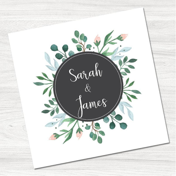 Floral Buds Save the Date Card.