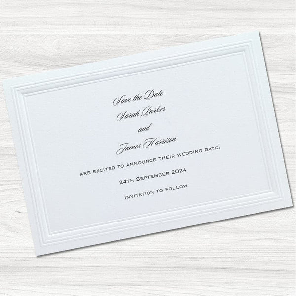 Purity Save the Date Card.