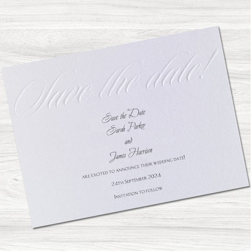 Elegance Save the Date Card.