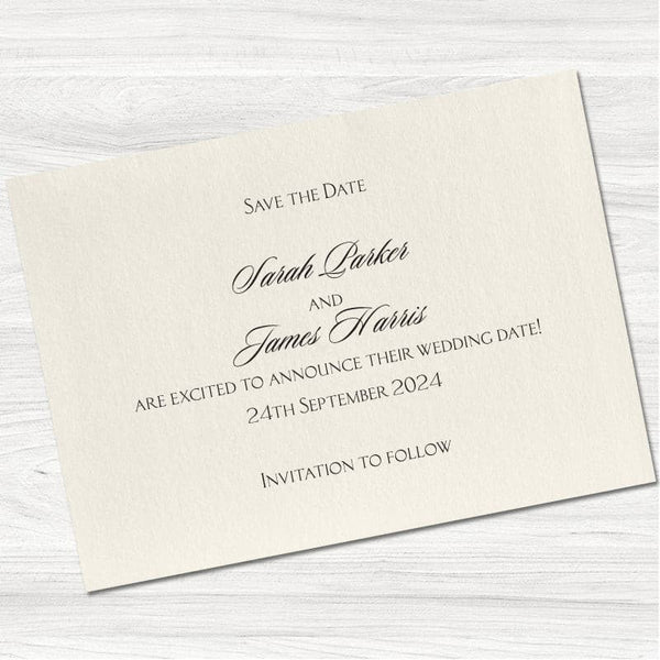 Eternal Save the Date Card.