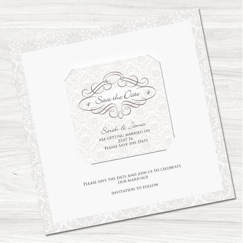 Elegant Save the Date Magnet.