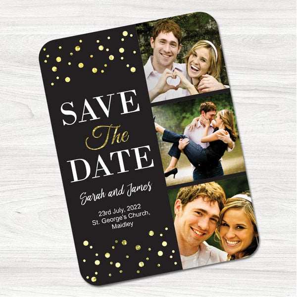 You and Me Photo Upload Save the Date Magnet.