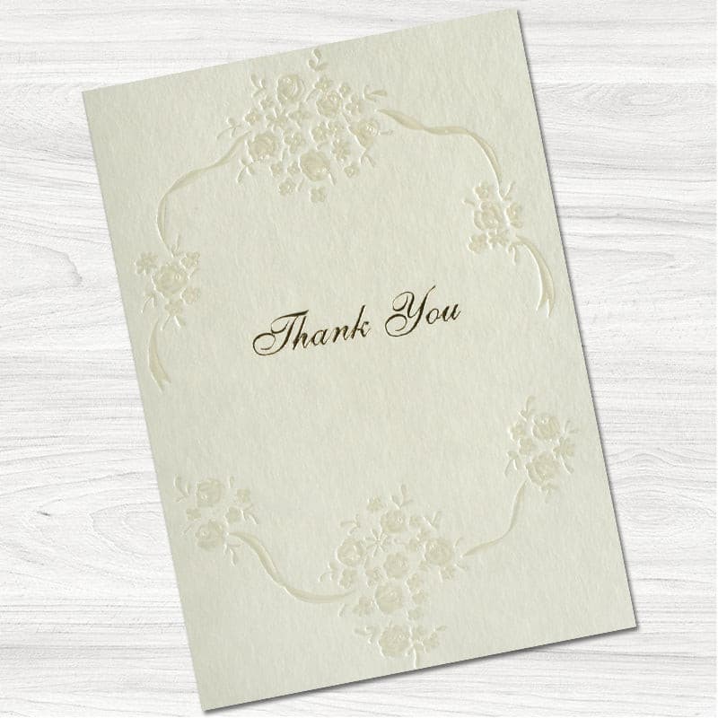 Pearls Thank You Card.