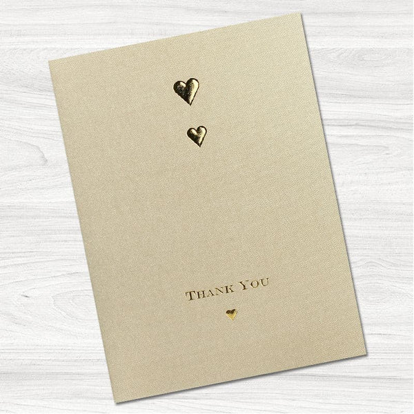 Golden Pocket Thank You Card.