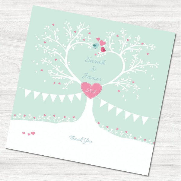 Sweet Heart Tree Thank You Card.