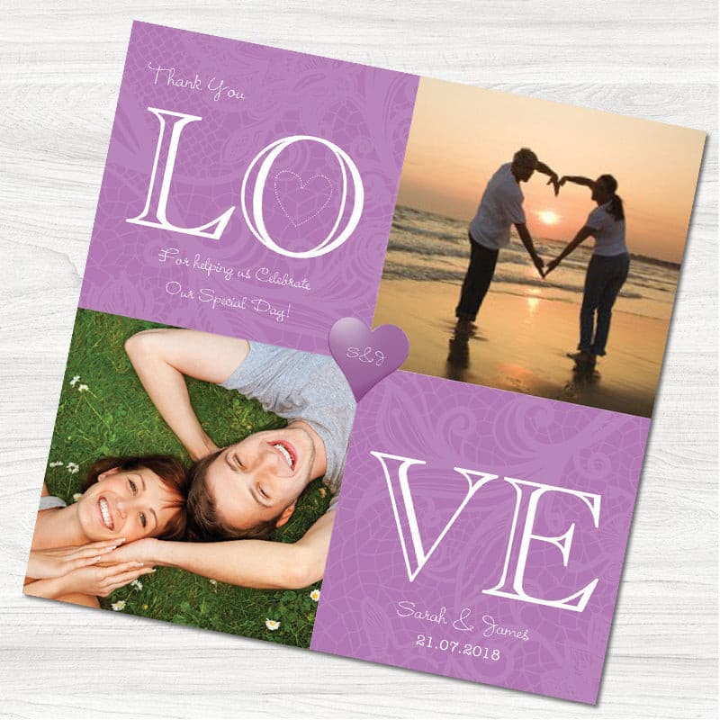Love Always Thank You Card.