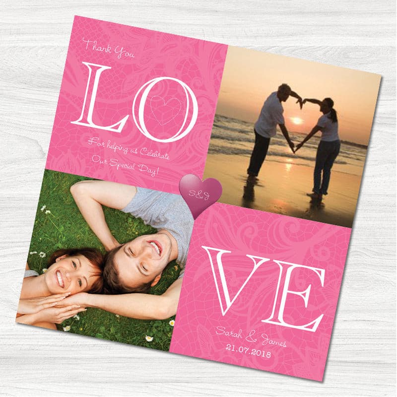 Love Always Thank You Card.
