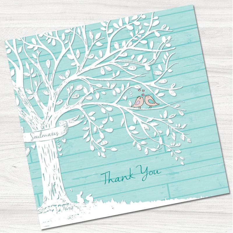 Wedding Tree Thank You Card.