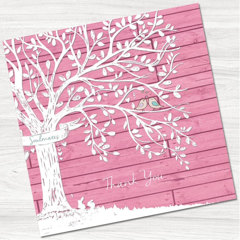 Wedding Tree Thank You Card.