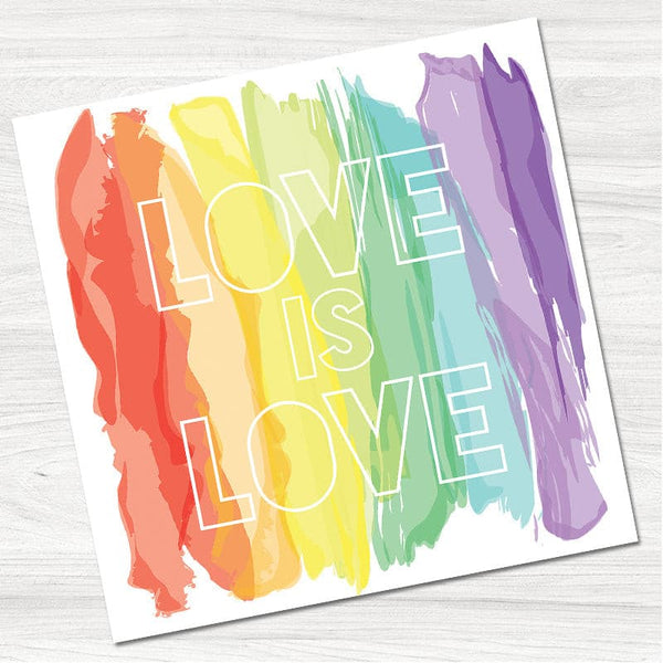 Love is Love Thank You Card.