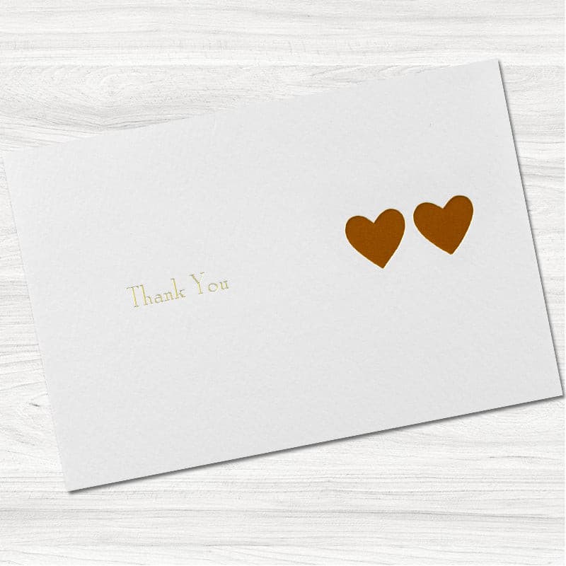 Ribbons Thank You Card.