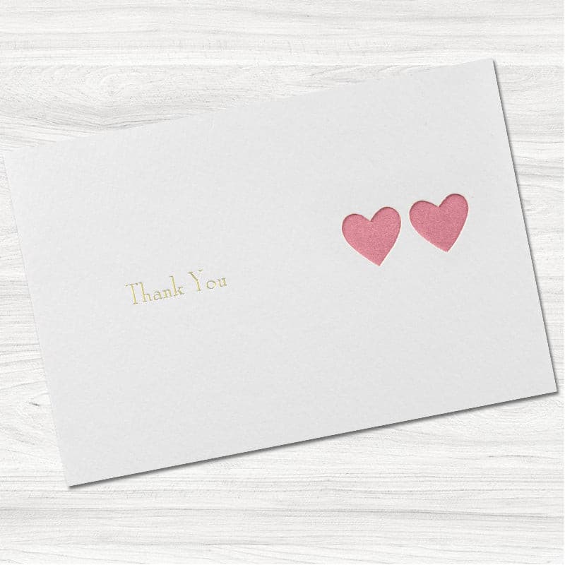 Ribbons Thank You Card.