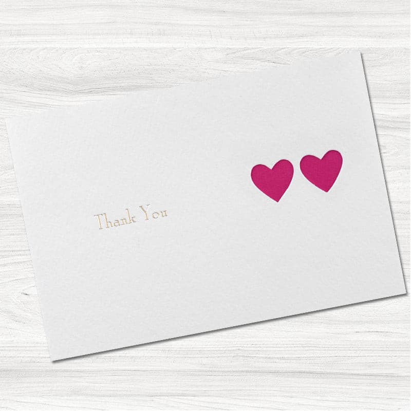 Ribbons Thank You Card.