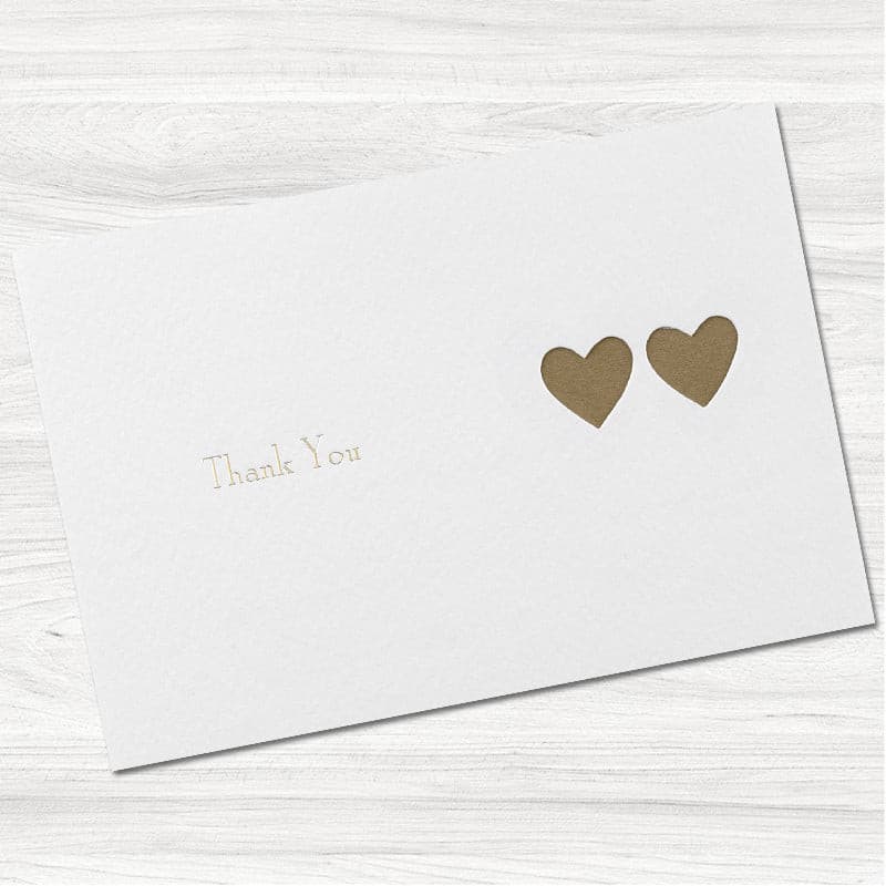 Ribbons Thank You Card.
