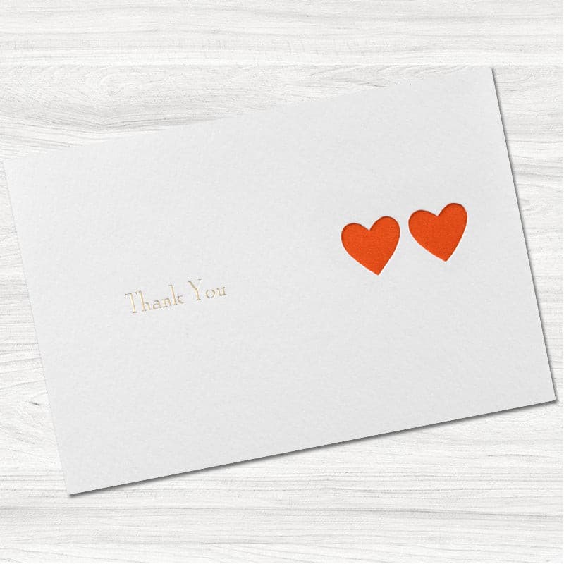 Ribbons Thank You Card.