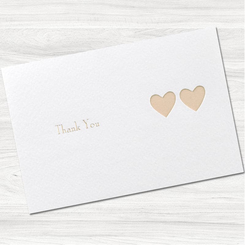 Ribbons Thank You Card.