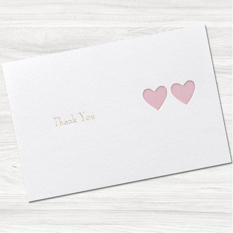 Ribbons Thank You Card.