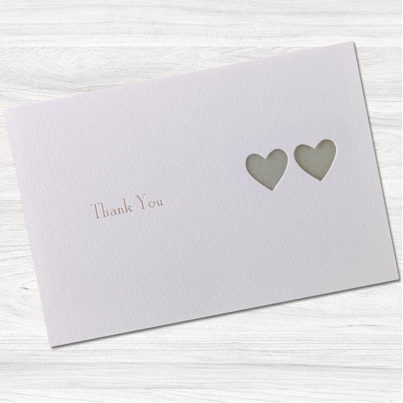 Ribbons Thank You Card.