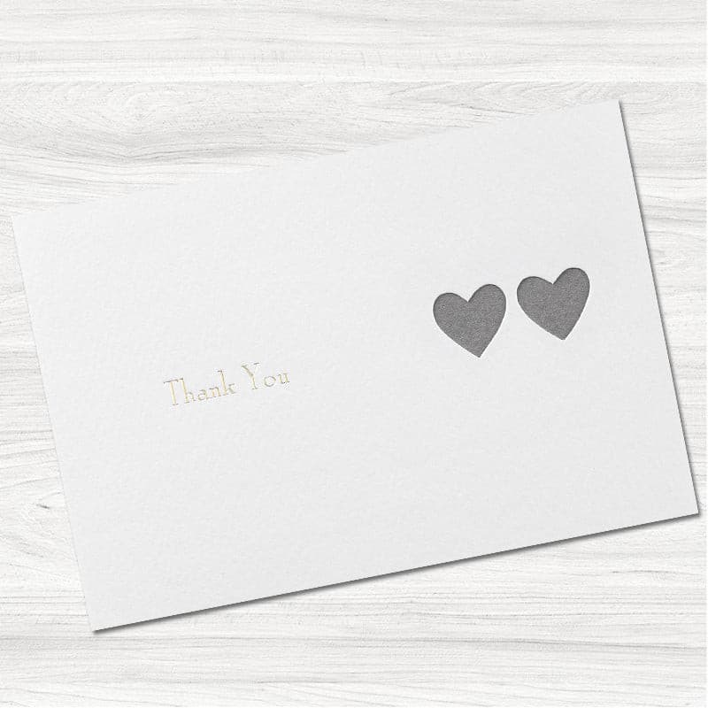 Ribbons Thank You Card.