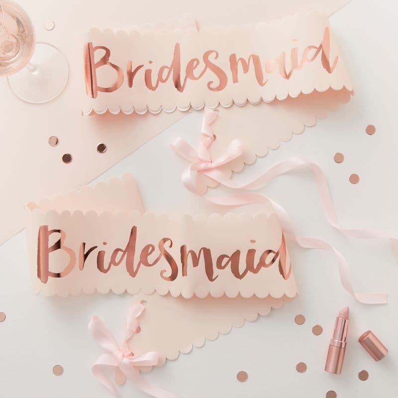Bridesmaid Hen Party Sash.