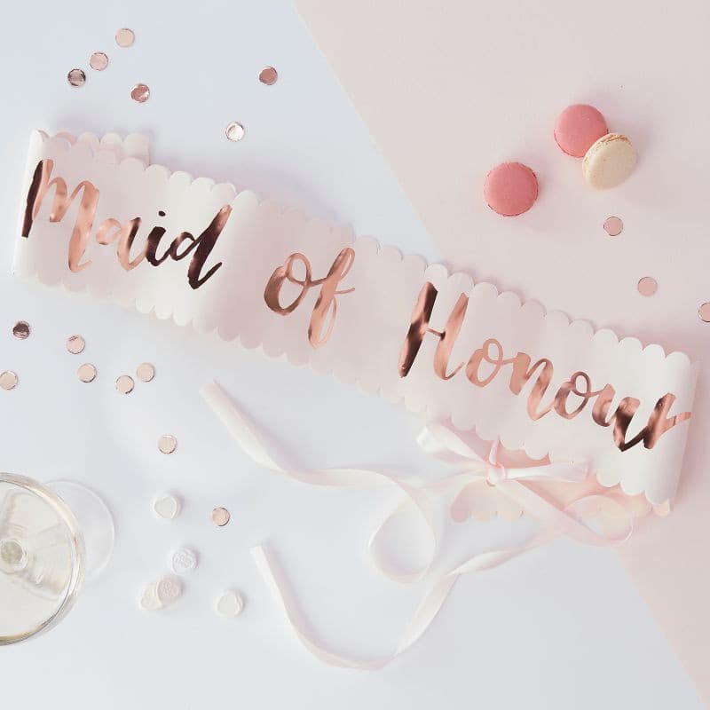 Maid of Honour Hen Party Sash.
