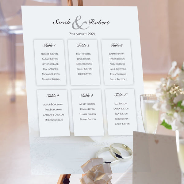 Together Wedding Table Plan.