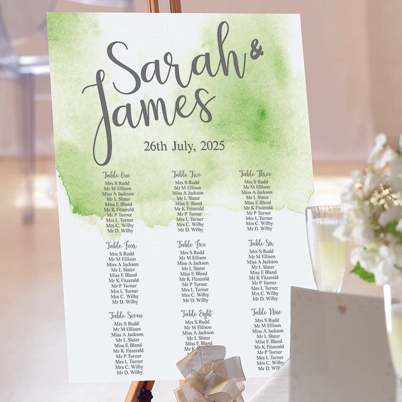 Lillie Mae Wedding Table Plan.